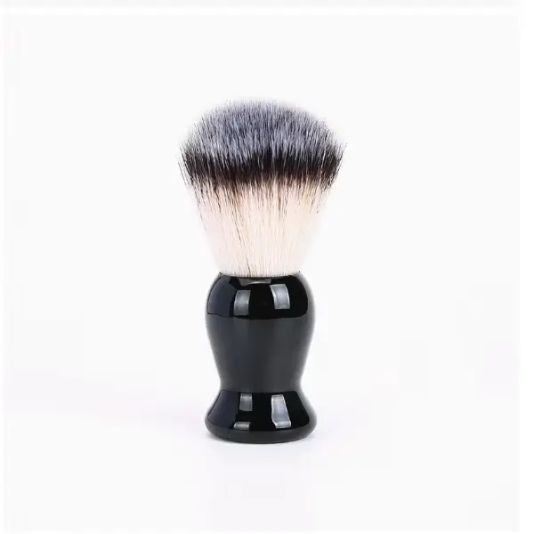 Pinceau à raser la barbe, pinceaux de maquillage, 1 pièce, manche en bois, poils naturels, pour salo