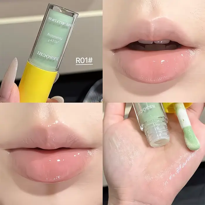 Gloss à lèvres Miroir Violet Raisin, effet verre scintillant, repulpant et sexy, hydratant non colla