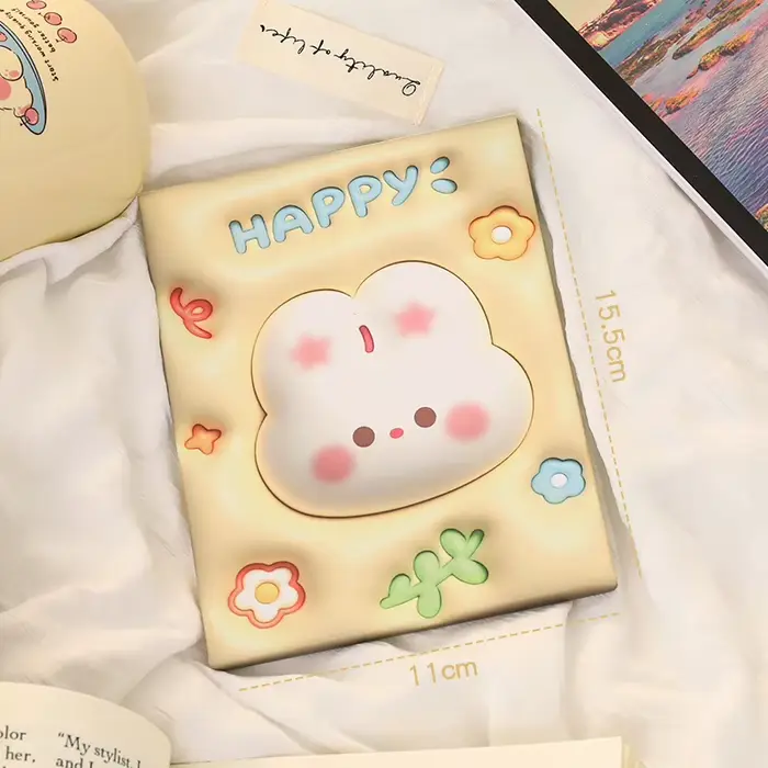 Miroir de maquillage Flexible autocollant Design rectangulaire miroir esthétique debout Kawaii Espej