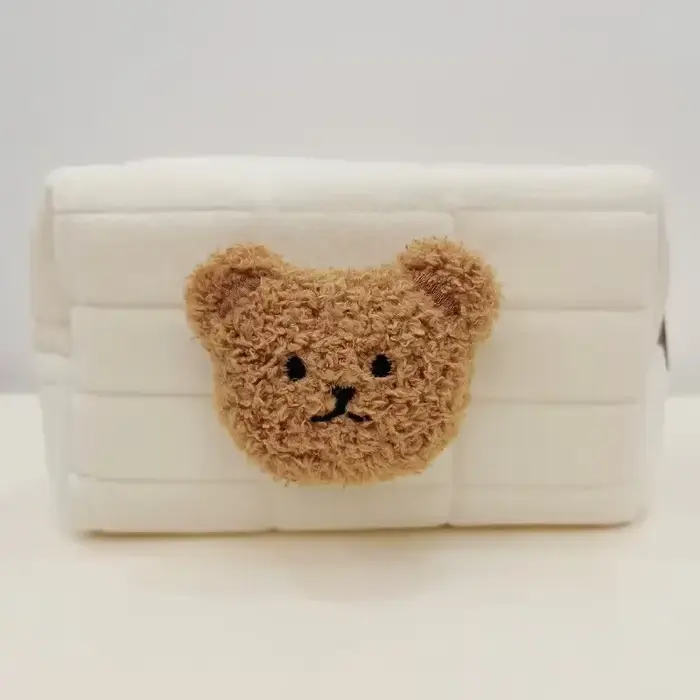 Trousse de toilette Portable ours mignon pour bébé, sacs à cosmétiques, pochette à couches, organisa