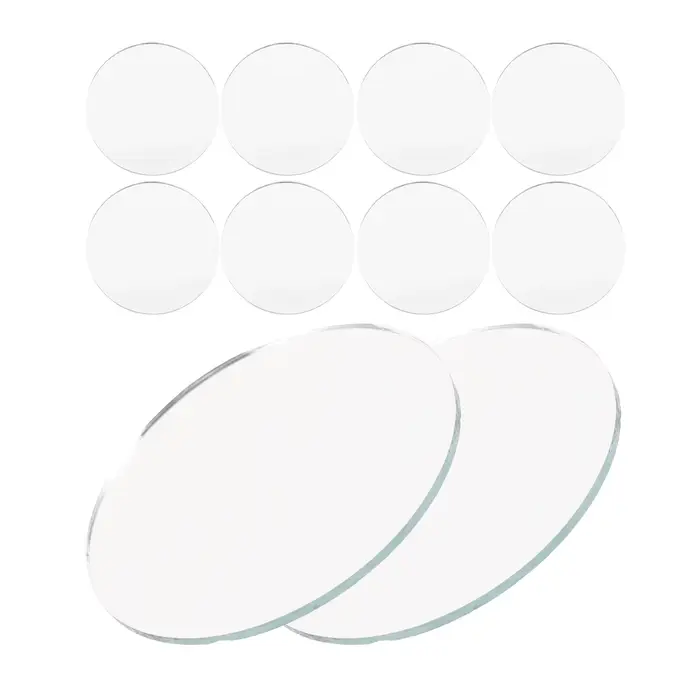 10 pièces de petits miroirs ronds circulaires