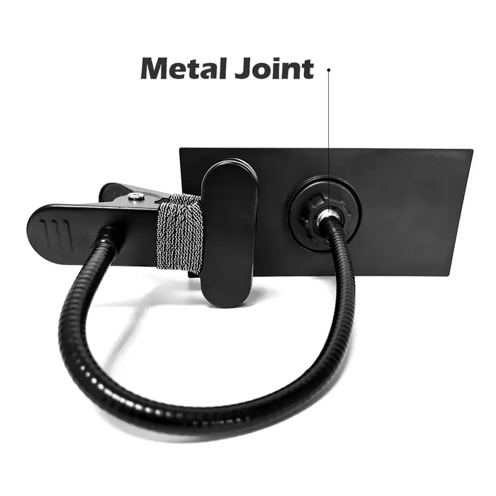 Miroir à Clip pour Extension de cils, avec cadre de protection, noir 360, 1 pièce ° Tige en métal av