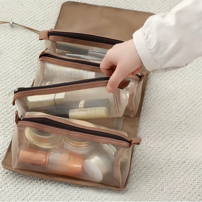 Sac de maquillage de voyage portable multifonctionnel