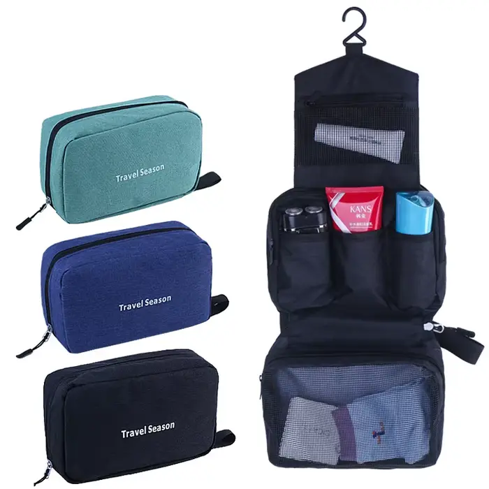 Trousse de toilette de voyage suspendue pour hommes et femmes