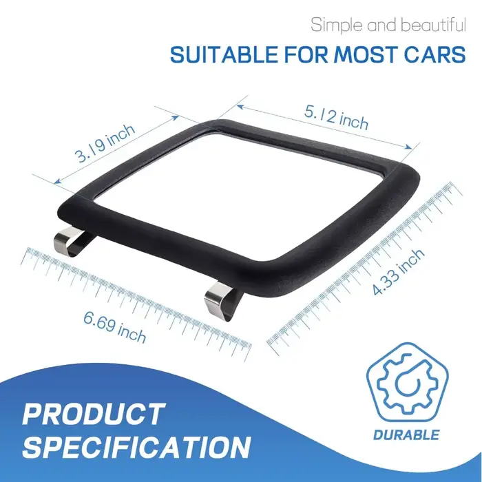 Pare-soleil de voiture, miroir de vanité à clipser, maquillage intérieur automobile, miroir d'ombrage universel pour véhicule, miroir de vanité cosmétique
