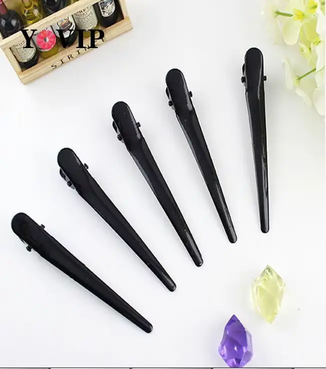 Pinces à cheveux alligator en métal pour femmes, coupe de coiffure, outils de coiffure de salon, acc