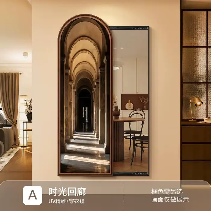 Art miroir irrégulier cadre esthétique verre Compact femmes luxe miroir mur nordique Adornos Para El