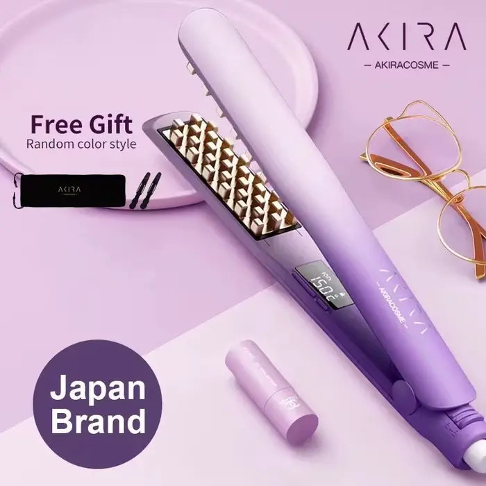 AkiraCosme-Fer à cheveux en céramique à volume moyen, bigoudi en fer à maïs moelleux à ions négatifs