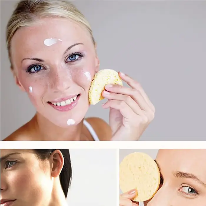 Lot de 10 éponges lavables pour le visage