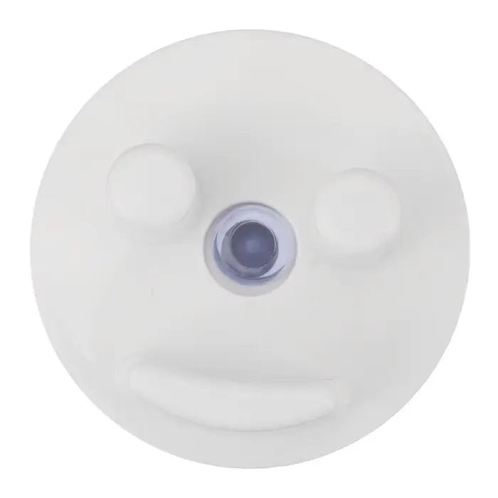 Support mural auto-drainant pour éponge de maquillage, rond, blanc, gain de place