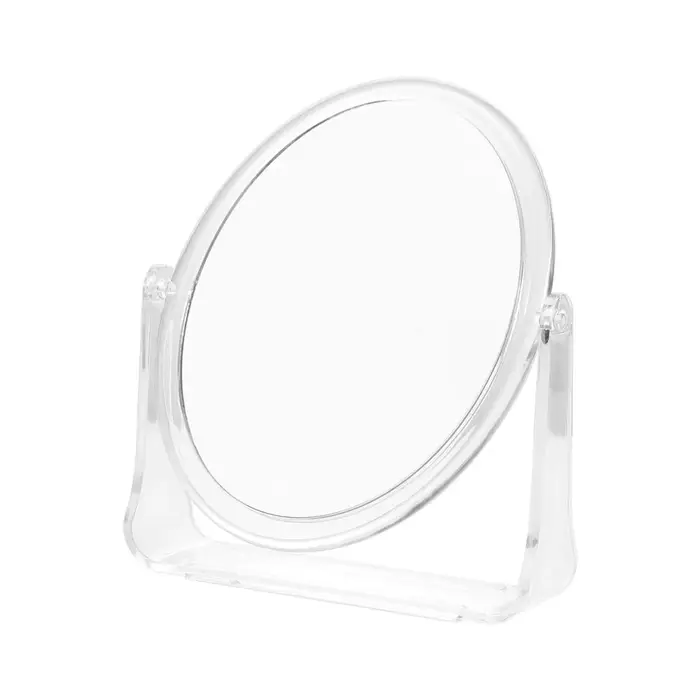 Miroir grossissant double face 5x 360 °   Miroir cosmétique rotatif avec support, Table à grossissem