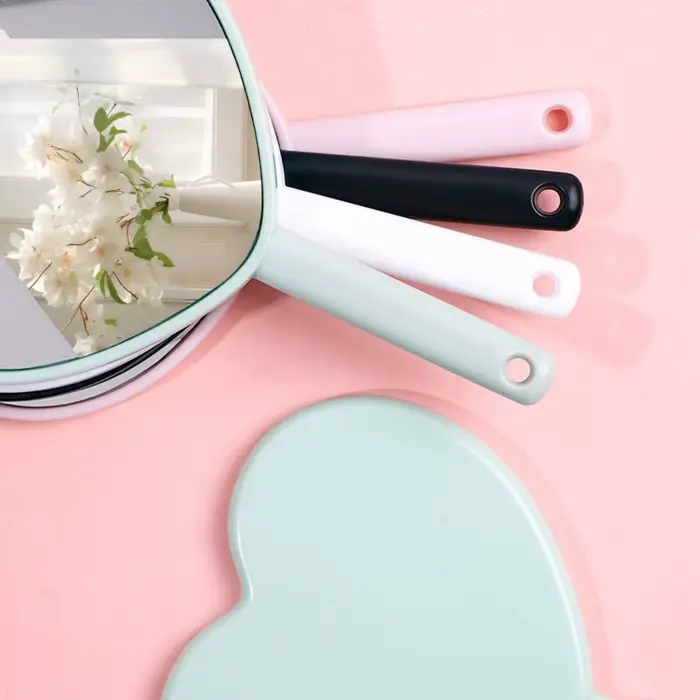 Miroir de maquillage de style Sweet Girl, mode, amour, déterminer, adapté au transport, mignon