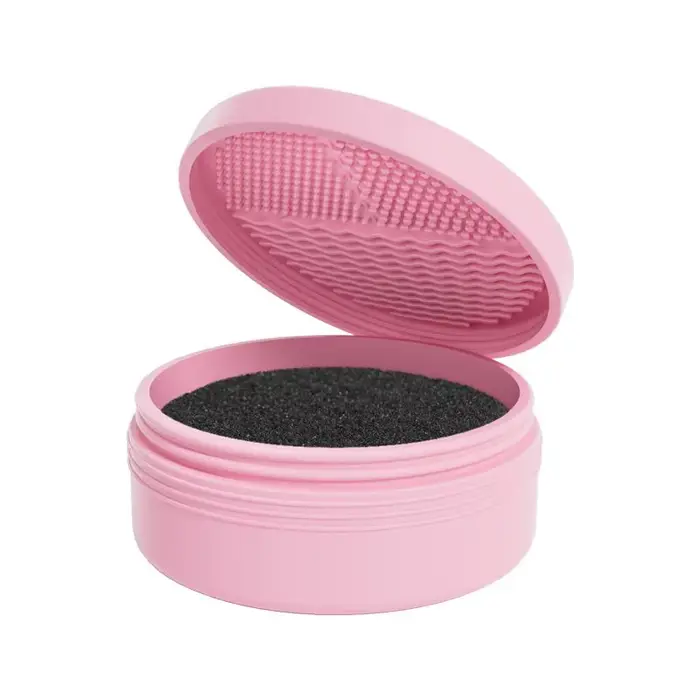 Boîte de nettoyage de pinceaux de maquillage, éponge de nettoyage rapide, pinceaux de fard à paupièr