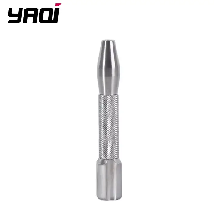 Yaqi Razzo Rocket Manche de rasoir de sécurité pour hommes en acier inoxydable