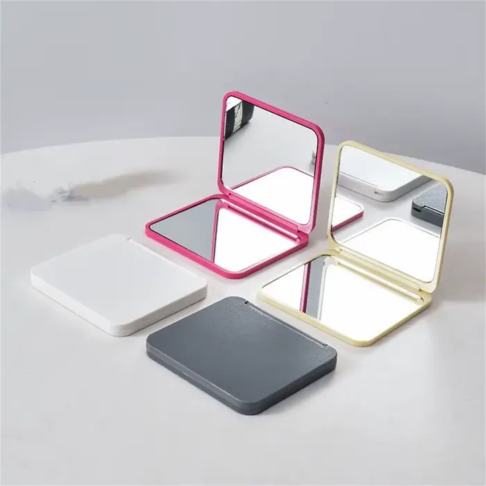 Miroir de maquillage rectangle double face