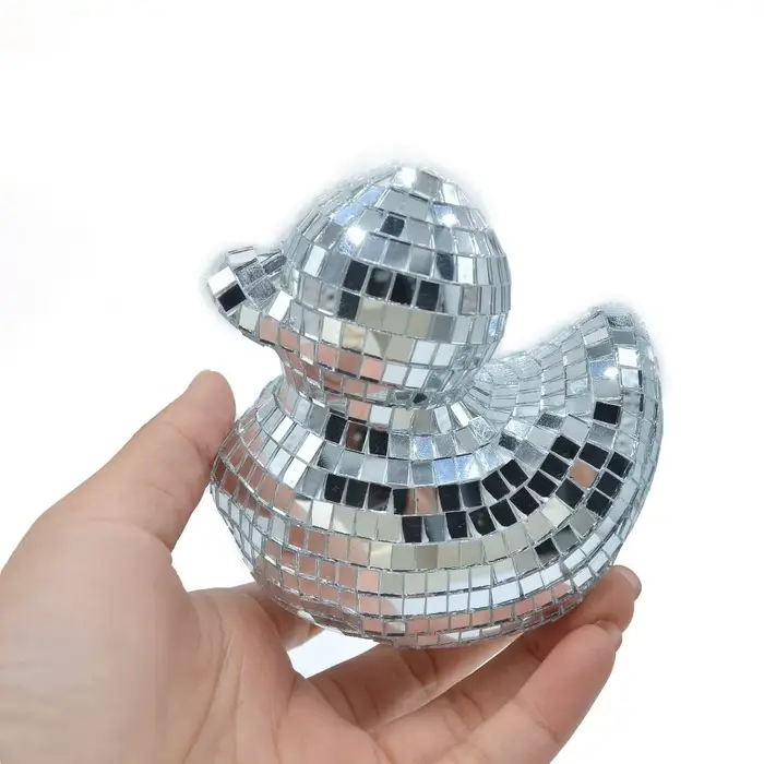 Miroir de bureau décoratif en forme de canard, en verre, pour décoration intérieure, ornement de can