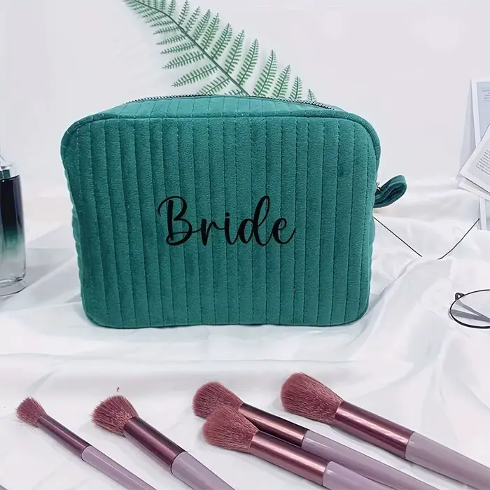 Sac de rangement de maquillage personnalisé avec nom personnalisé – Idéal pour l'extérieur, les voya