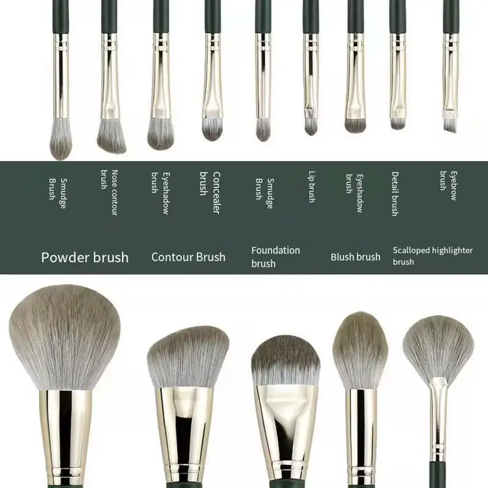 Pinceaux de maquillage doux et moelleux