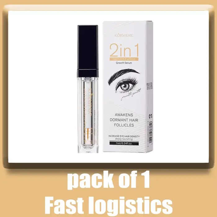 Croissance des sourcils et des cils 2 en 1, 7 jours, rehausseur de cils naturel, plus longs, plus ép