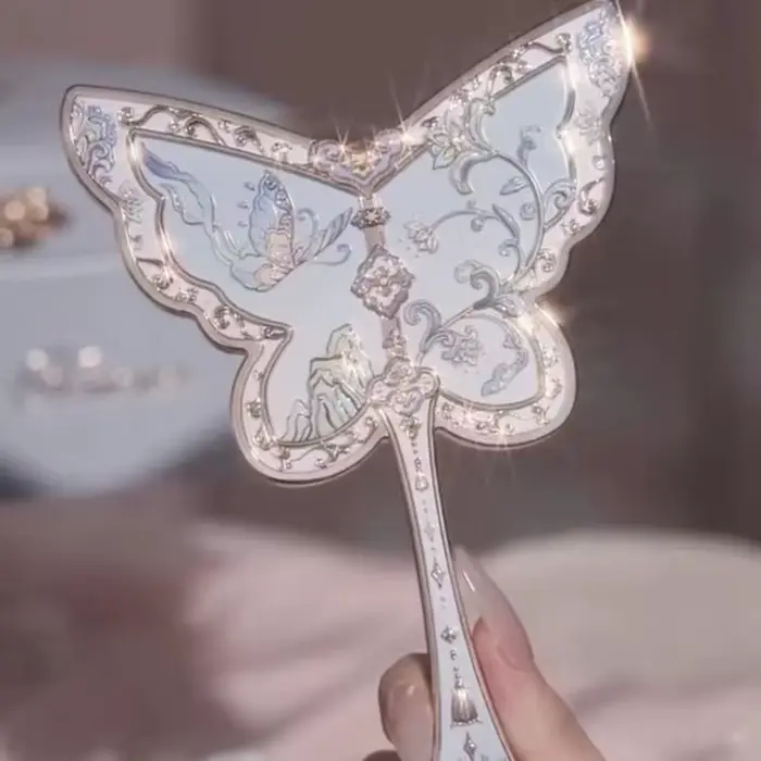 Flower Knows Mirror Moonlight Mermaid THE SWEETIE BEAR Collection Miroir à main Limited Blanc Bleu R