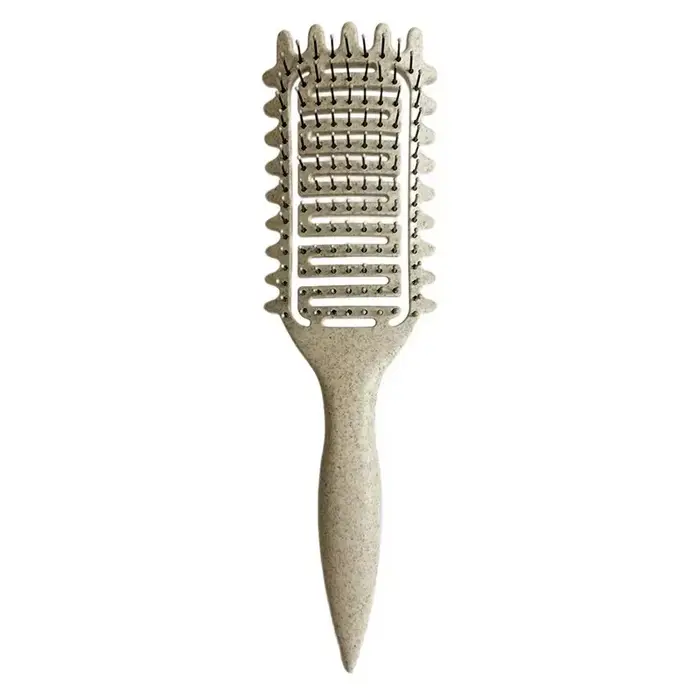 Brosse coiffante pour définir les boucles, brosse à cheveux creuse pour démêler les cheveux, peigne 