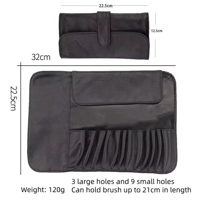 Sac de rangement pour pinceaux de maquillage