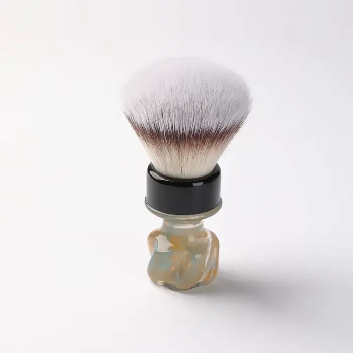 Pinceau à raser synthétique YAQI 2026 Nebula 28MM pour rasage humide – Cadeau idéal pour collectionn