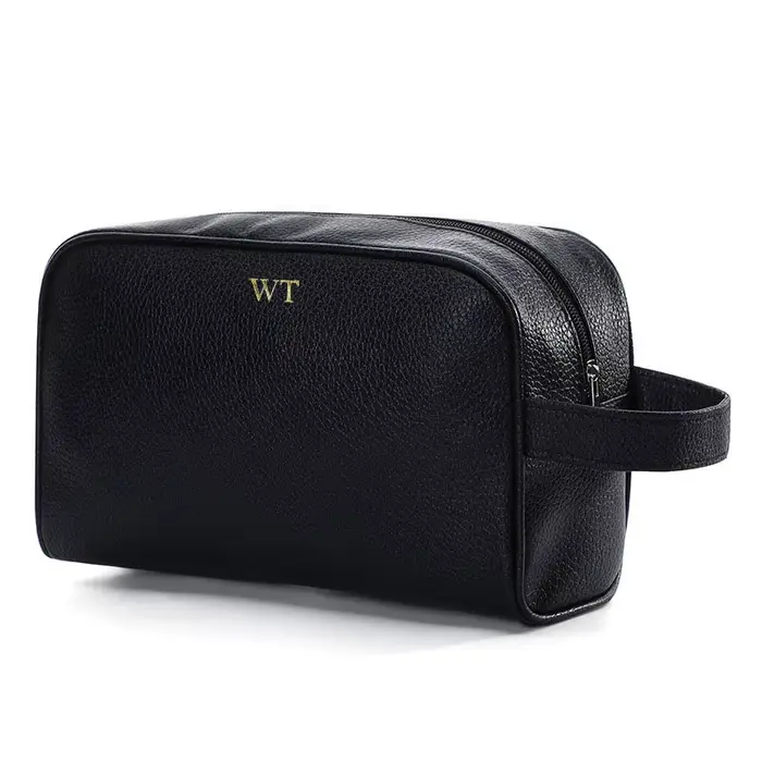 Sac de rangement de maquillage de voyage multifonction de grande capacité avec nom personnalisé gratuit pour hommes et