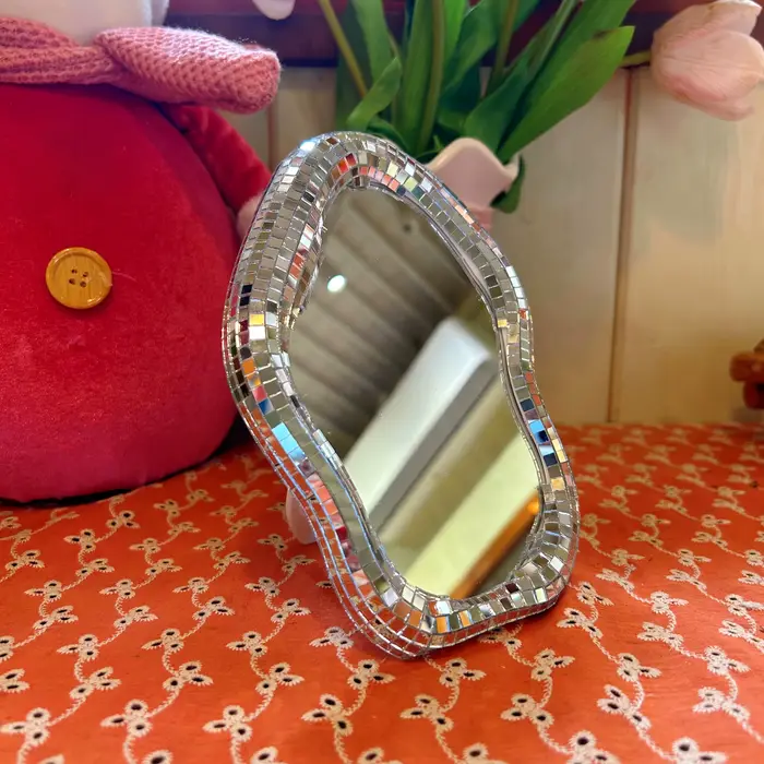 Accessoires de décoration de bureau, miroir en mosaïque, décoration de la maison, artisanat irréguli