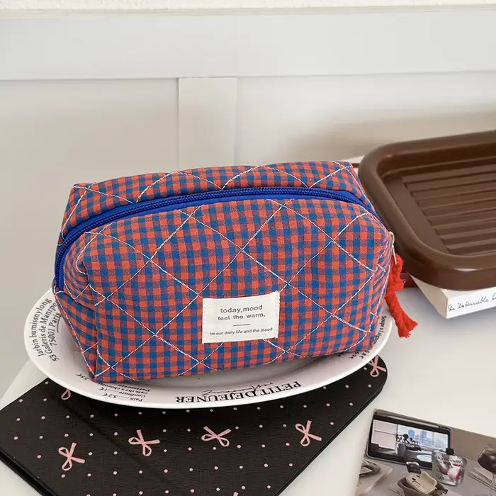 Airfriend trousse de maquillage rose cosmétique fille toilette maquillage doux mignon sac cosmétique