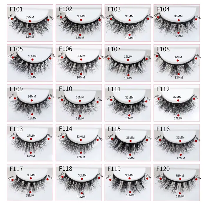 Cils de vison naturels de haute qualité mode classique doux pleine bande cils maquillage 12mm cils d
