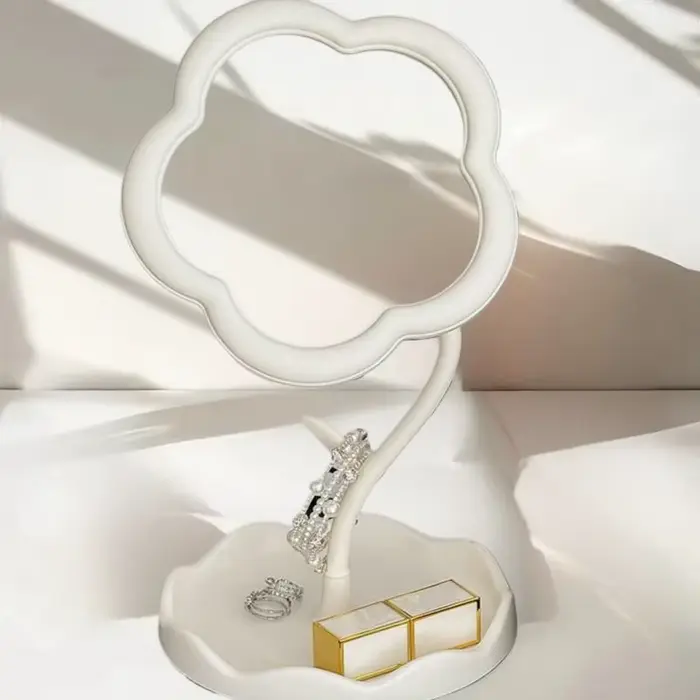 Miroir avec plateau à accessoires