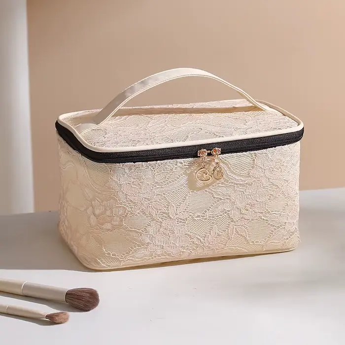 Trousse de maquillage de voyage de grande capacité, sac à cosmétiques multifonctionnel Portable en d