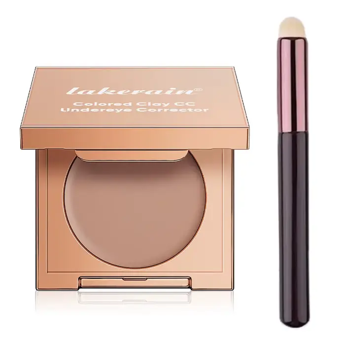 Correcteur de cernes avec pinceau, fond de teint hydratant naturel, longue tenue, imperméable, couvr