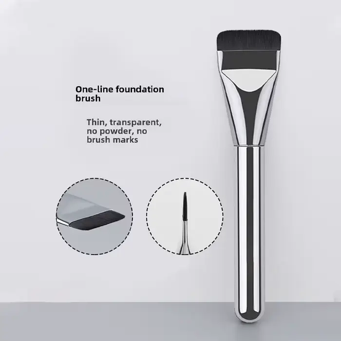 Pinceau de fond de teint plat, pinceau de maquillage de base, pinceau correcteur, pinceau de contour