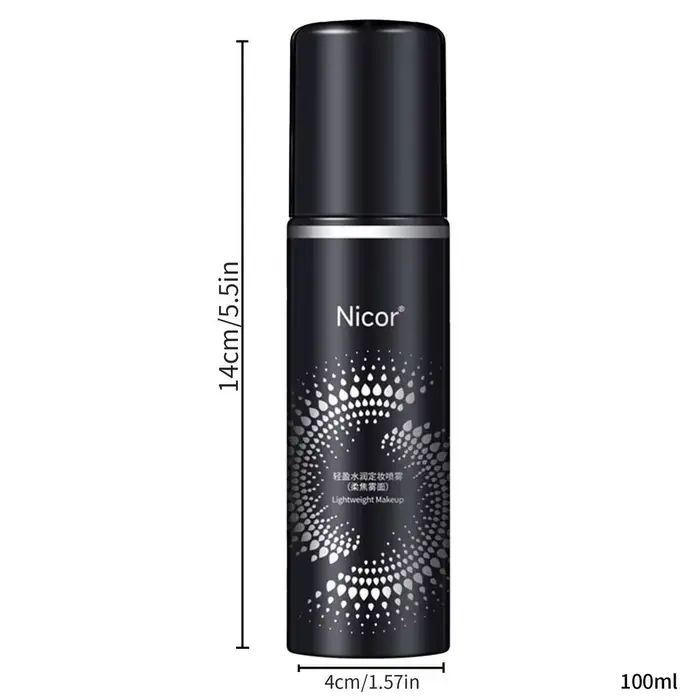 Spray de réglage du visage 100ml, Spray de brume de réglage de contrôle de l'huile pour femmes, Spra