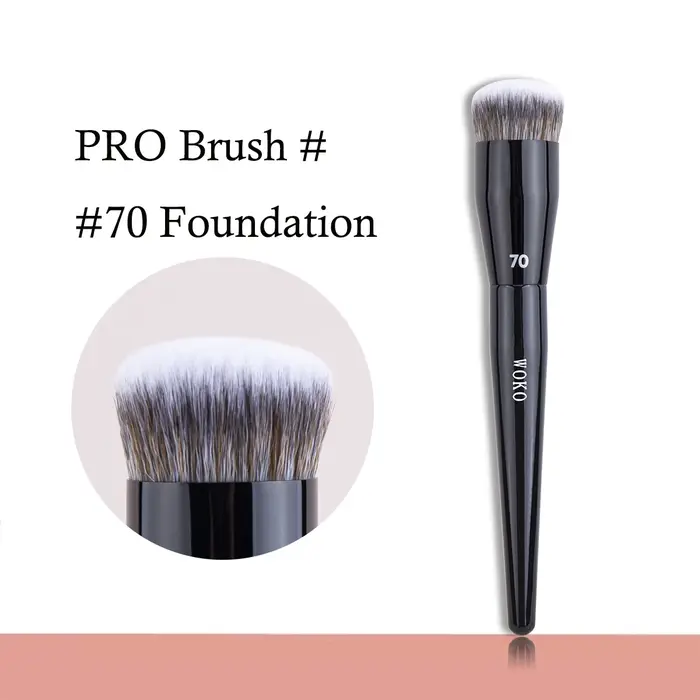 Pinceau à fond de teint 70 Pro Big, pinceau à fond de teint crème, pinceau de maquillage professionn