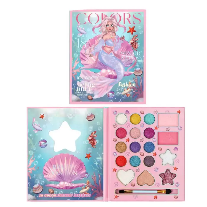 Palette de fards à paupières pour femmes, 18 couleurs, palette de fards à paupières nacrés mats à la