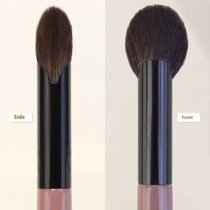 Petit pinceau à Blush en forme d'éventail, Application de précision pour poudre, crème, outil de maq