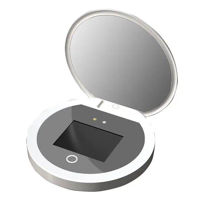    Miroir de Maquillage LED TJMIR Portable et Lumineux, Miroir de Voyage Intelligent avec Éclairage