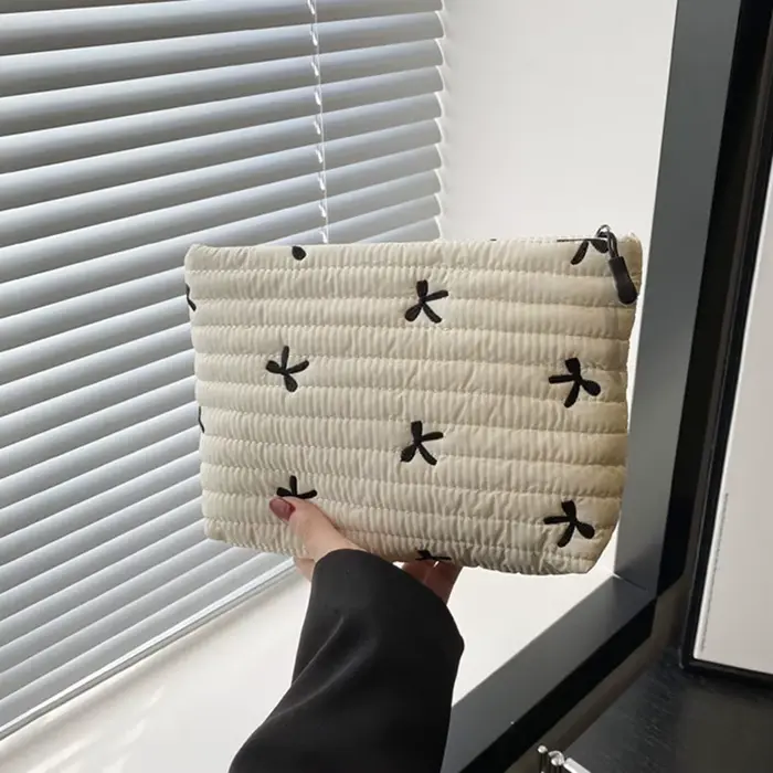 Trousse de maquillage mignonne avec fermeture éclair