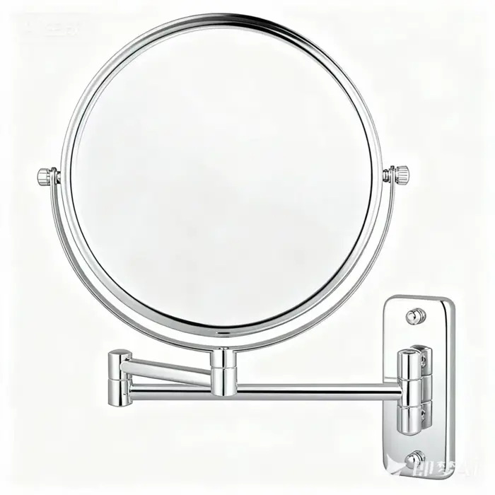 Miroir de maquillage mural 9 pouces avec grossissement 10x, miroir cosmétique éclairé rechargeable p