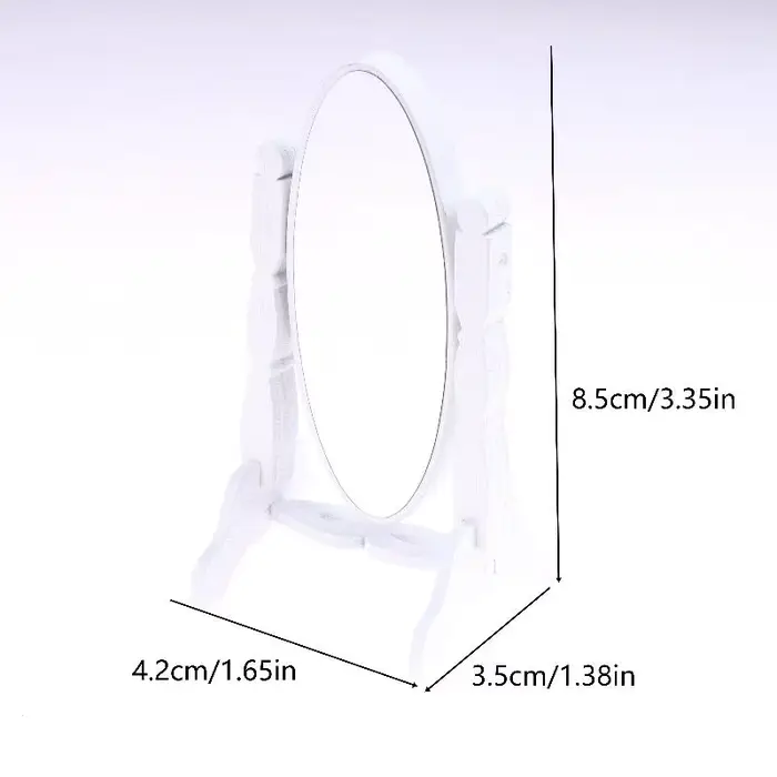 Mini miroir de Simulation pour maison de poupée 1:12, miroir pleine longueur, modèle de poupée, miro
