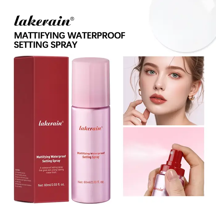 Spray de réglage imperméable et mat, Base mate brillante, huile de contrôle du maquillage, Non colla