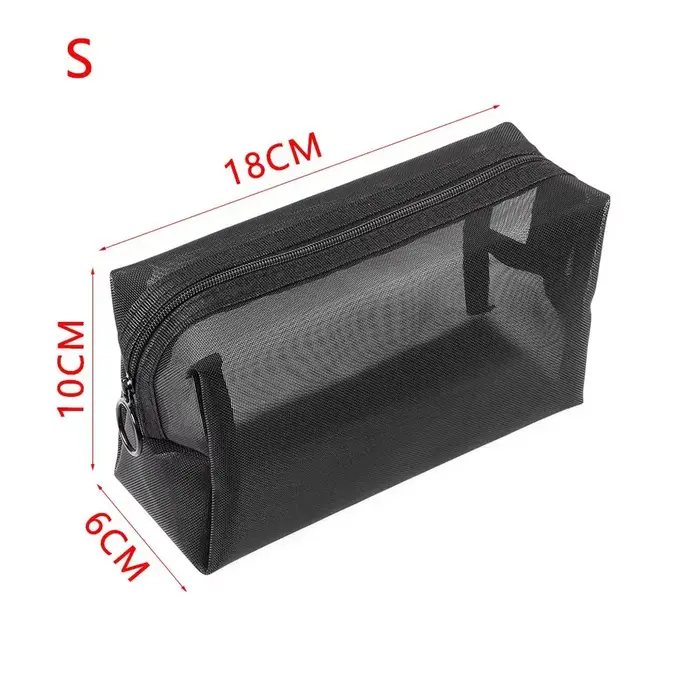 Sac à cosmétiques pliable, sac de toilette transparent et lavable, sac de toilette respirant de gran