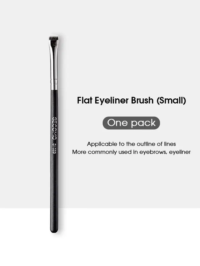 KSHBO Eyeliner brosse à sourcils ne mange pas de poudre facile à guérir la main lame tête plate circ