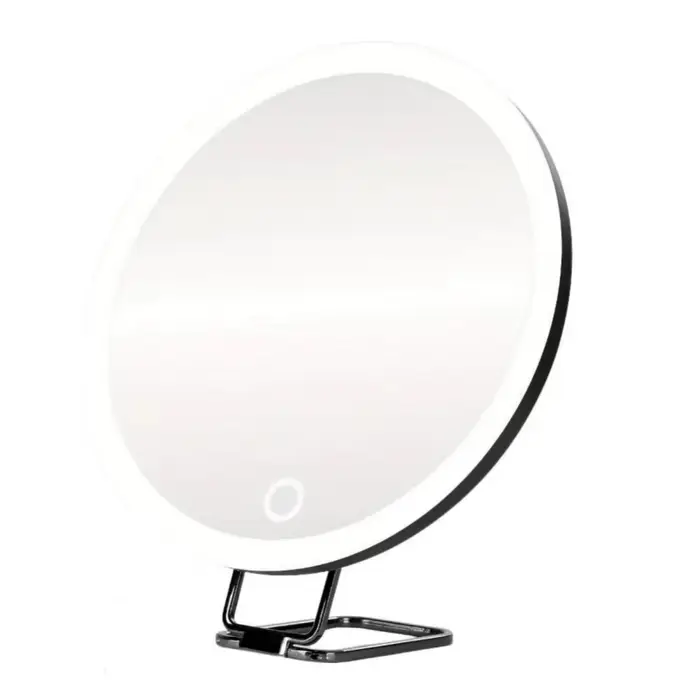 Miroir Grossissant sur Pied Réglable à 360 ° avec Lumière, Haute Définition, Pliable, Loupe Lumineus