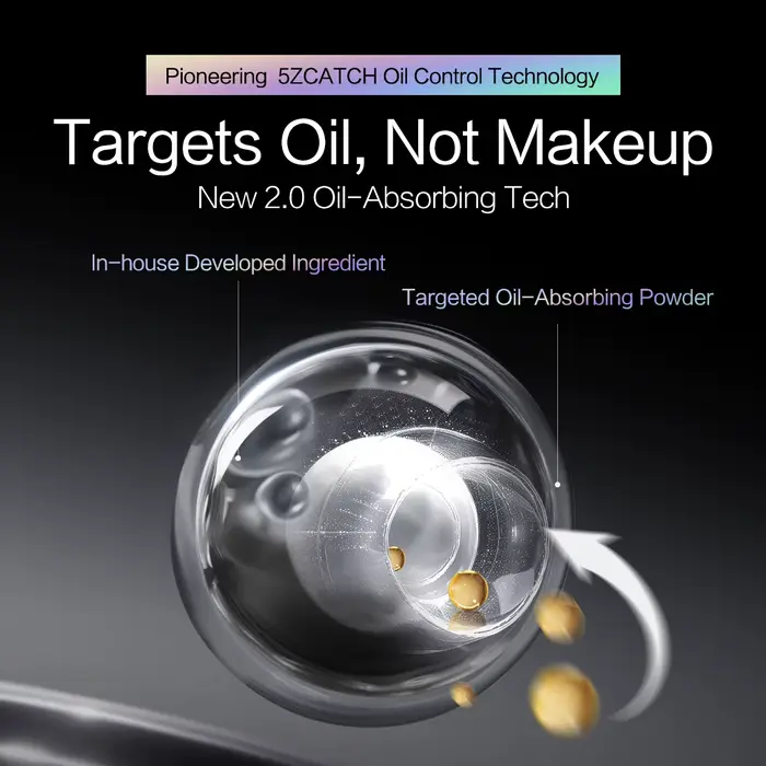 CARSLAN Voyages Limited Black Magnet Soft Focus Pressed Powder Waterproof 24H Longlasting Oil Contro
