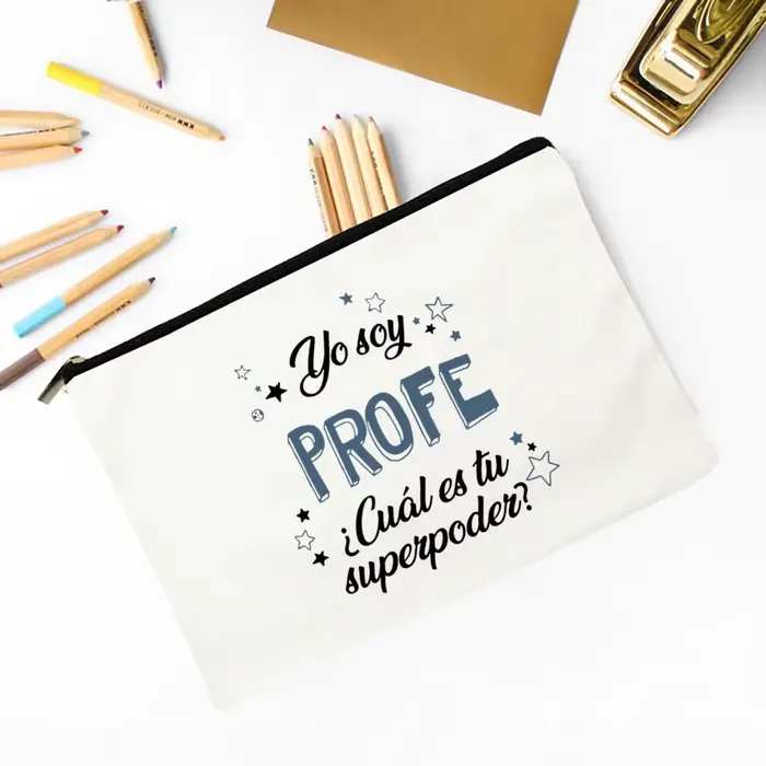 Meilleur professeur du monde espagnol imprimé voyage articles de toilette organisateur enseignant ca