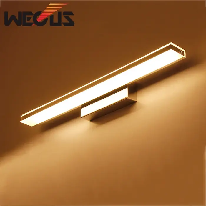 Miroir moderne luminaires toilette bain applique murale lampe à LED sur maquillage miroir armoire éc